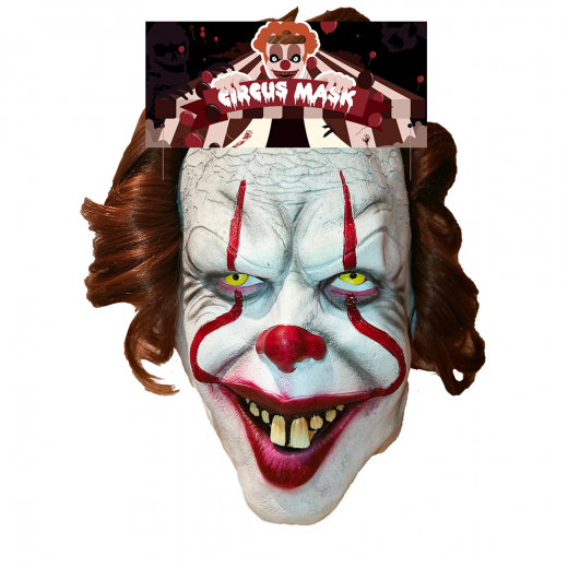 Latex Clown Mask IT ryhmässä LELUT / Naamiaiset / Naamiot @ Spelexperten (CLO-BAC)