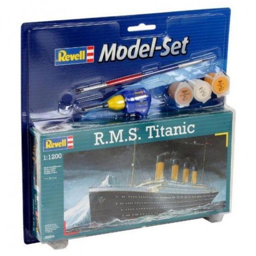 Revell - Model Set R.M.S. Titanic 1:1200 ryhmässä PALAPELIT / Mallirakennus / Revell / Vehicles @ Spelexperten (R-65804)