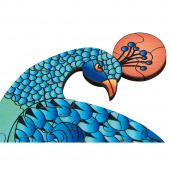 Artefakt Wooden Puzzle - Peacock 99  Palaa