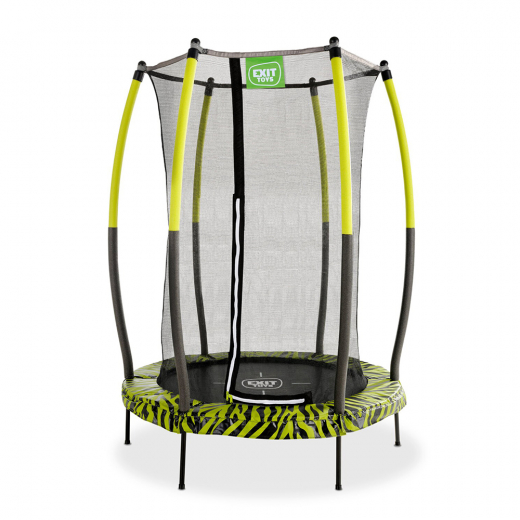 EXIT Tiggy trampoline with safety net ø140cm Black/Green ryhmässä LELUT / Ulkoleikit @ Spelexperten (10.00.70.40)