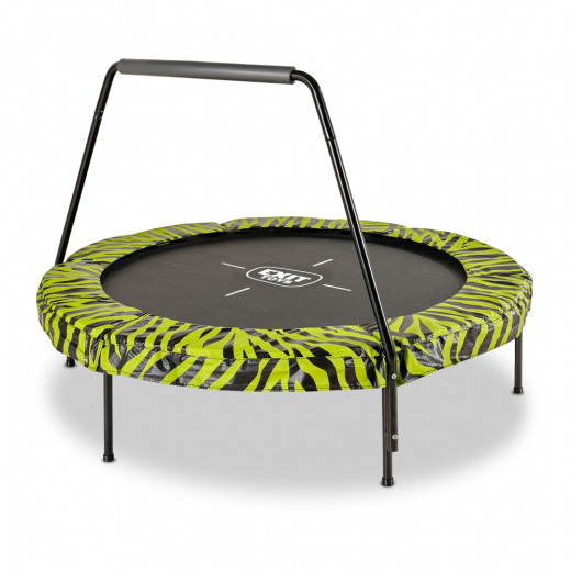 EXIT Tiggy Trampoline with pole ø140cm Black/Green ryhmässä LELUT / Ulkoleikit @ Spelexperten (10.00.75.40)