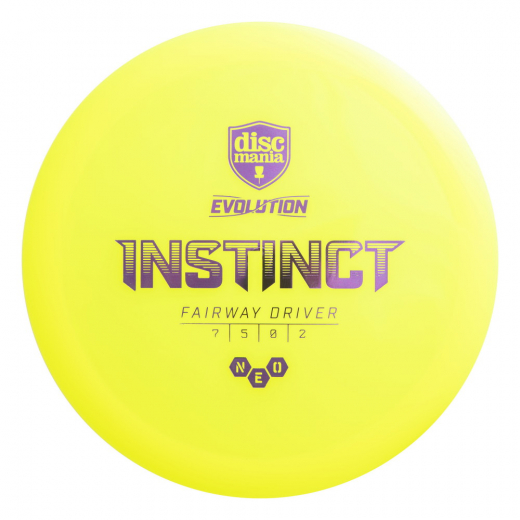 Discmania Evolution Instinct NEO Yellow ryhmässä ULKOPELIT / Disc Golf & frisbee / Fairway Drivers @ Spelexperten (100113)