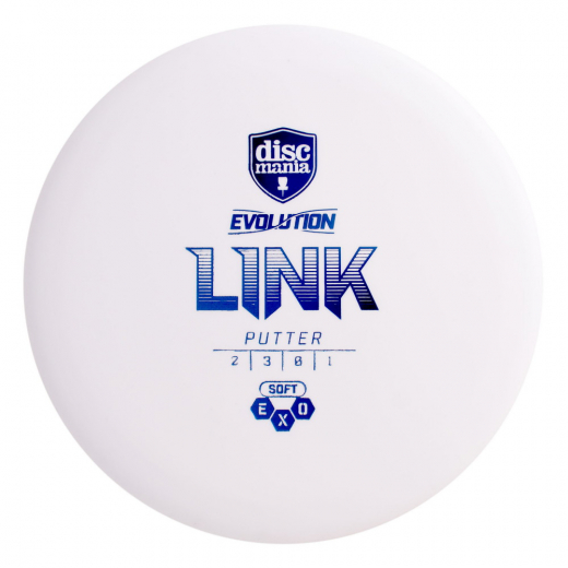 Discmania Evolution Link EXO Soft White ryhmässä ULKOPELIT / Disc Golf & frisbee / Putt & approach @ Spelexperten (100122)