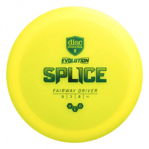 Discmania Evolution Splice NEO Yellow ryhmässä ULKOPELIT / Disc Golf & frisbee / Fairway Drivers @ Spelexperten (100196)
