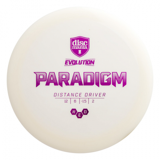Discmania Evolution Paradigm NEO White ryhmässä ULKOPELIT / Disc Golf & frisbee / Distance Drivers @ Spelexperten (100339)