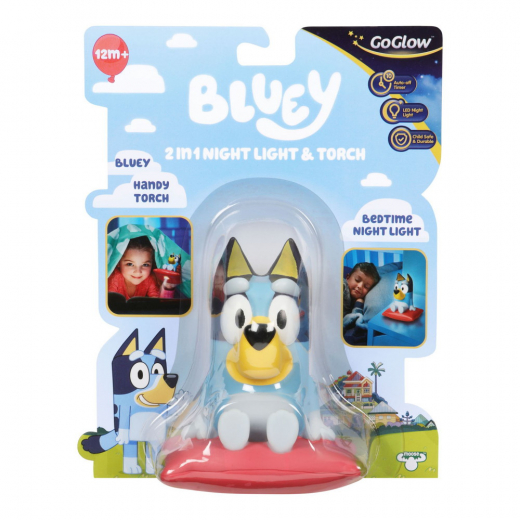 Bluey 2-in-1 night and flashlight ryhmässä LELUT / Lasten & vauvojen / Nukkua @ Spelexperten (10039)