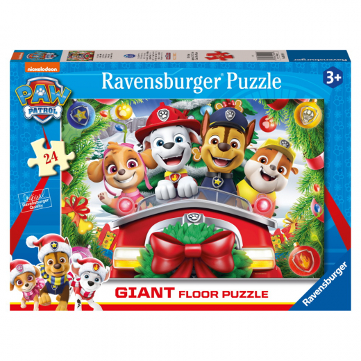 Ravensburger: Paw Patrol Christmas Giant 24 Palaa ryhmässä PALAPELIT / Lasten palapelit @ Spelexperten (10103168)