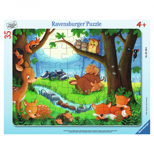 Ravensburger: Sleeytime Animals 35 Palaa ryhmässä PALAPELIT / Lasten palapelit @ Spelexperten (10105146)