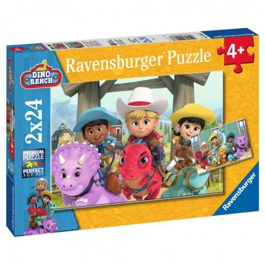 Ravensburger Dino Ranch 2x24 Palaa ryhmässä PALAPELIT / Lasten palapelit @ Spelexperten (10105588)