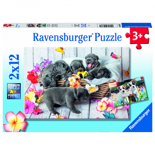 Ravensburger: Small Fur Balls 2x12 Palaa ryhmässä PALAPELIT / Lasten palapelit @ Spelexperten (10105636)