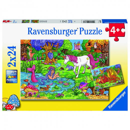 Ravensburger: Magical Forest - 2x24 Palaa ryhmässä PALAPELIT / Lasten palapelit @ Spelexperten (10105637)