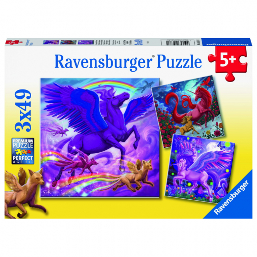 Ravensburger: Mythical Majesty 3x49 Palaa ryhmässä PALAPELIT / Lasten palapelit @ Spelexperten (10105678)