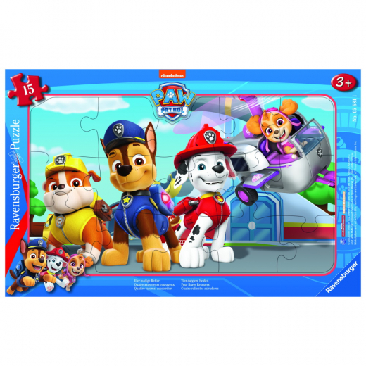 Ravensburger: Paw Patrol Four Brave Rescuers - 15 Palaa ryhmässä PALAPELIT / Lasten palapelit @ Spelexperten (10105681)