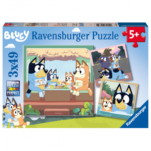 Ravensburger: Bluey 3x49 Palaa ryhmässä PALAPELIT / Lasten palapelit @ Spelexperten (10105685)