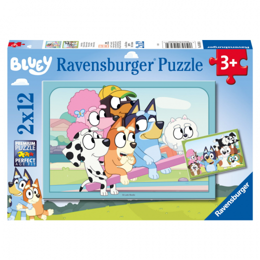 Ravensburger: Bluey 2x12 Palaa ryhmässä PALAPELIT / Lasten palapelit @ Spelexperten (10105693)