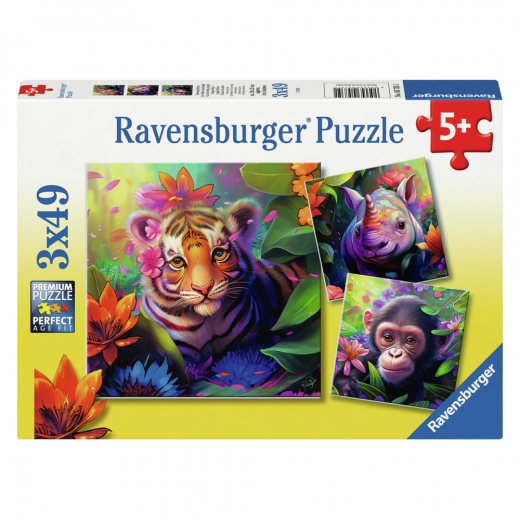 Ravensburger: Jungle Babies - 3x49 Palaa ryhmässä PALAPELIT / Lasten palapelit @ Spelexperten (10105735)