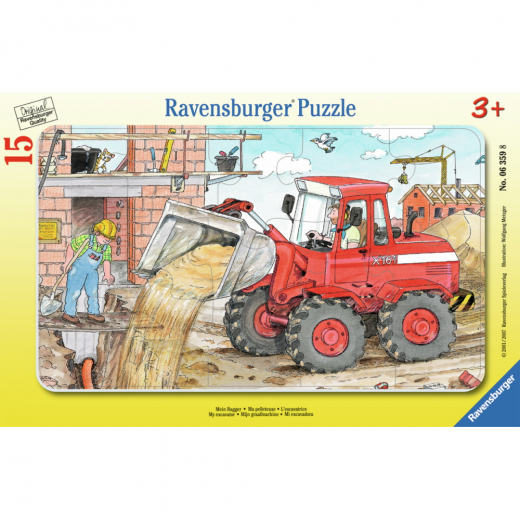 Ravensburger My excavator 15 Palaa ryhmässä PALAPELIT / Lasten palapelit @ Spelexperten (10106359)