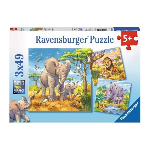 Ravensburger: Wild Animals 3x49 Palaa ryhmässä  @ Spelexperten (10108003)