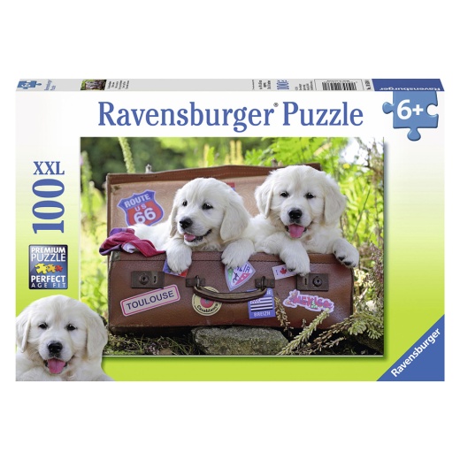 Ravensburger: Traveling Pups XXL 100 Palaa ryhmässä PALAPELIT / < 750 palaa @ Spelexperten (10110538)