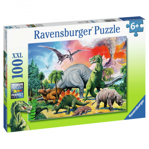 Ravensburger: Dinosaurier 100 XXL Palaa ryhmässä PALAPELIT / < 750 palaa @ Spelexperten (10110957)