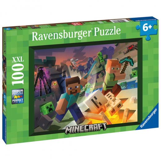 Ravensburger: Monster Minecraft XXL 100 Palaa ryhmässä PALAPELIT / < 750 palaa @ Spelexperten (10113333)