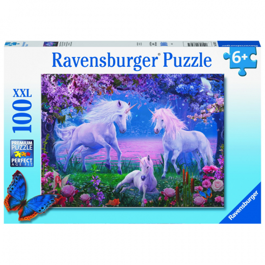 Ravensburger: Unicorns 100 Palaa XXL ryhmässä PALAPELIT / < 750 palaa @ Spelexperten (10113347)
