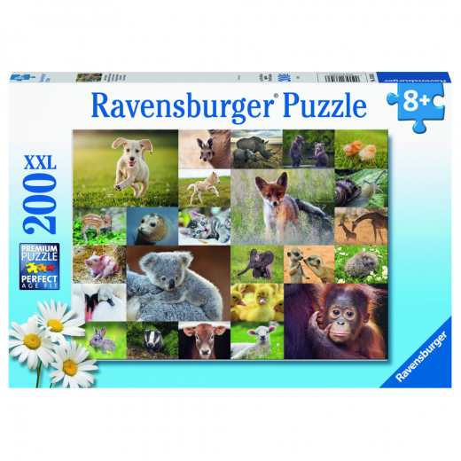 Ravensburger: Animal Babies XXL 200 Palaa ryhmässä PALAPELIT / < 750 palaa @ Spelexperten (10113353)