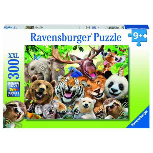 Ravensburger: Exotic Animals Selfie XXL - 300 Palaa ryhmässä PALAPELIT / < 750 palaa @ Spelexperten (10113354)