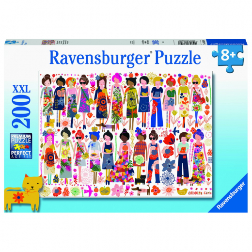 Ravensburger: Flowers And Friends XXL 200 Palaa ryhmässä PALAPELIT / < 750 palaa @ Spelexperten (10113359)