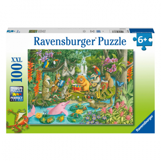 Ravensburger: Rainforest River Band 100 XXL Palaa ryhmässä PALAPELIT / Lasten palapelit @ Spelexperten (10113367)