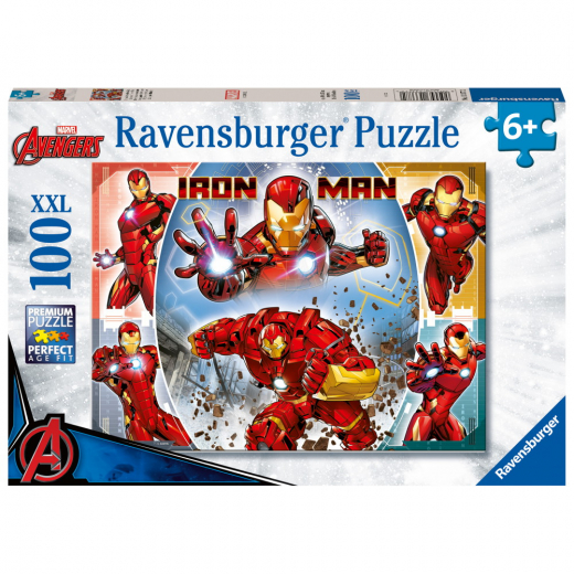 Ravensburger: Marvel Hero Ironman XXL 100 Palaa ryhmässä PALAPELIT / < 750 palaa @ Spelexperten (10113377)