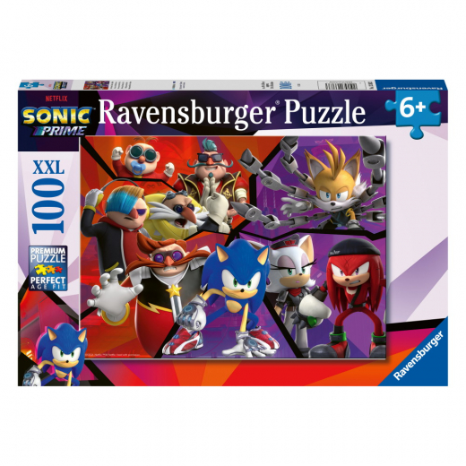Ravensburger: Sonic Prime 100 XXL Palaa ryhmässä PALAPELIT / Lasten palapelit @ Spelexperten (10113383)