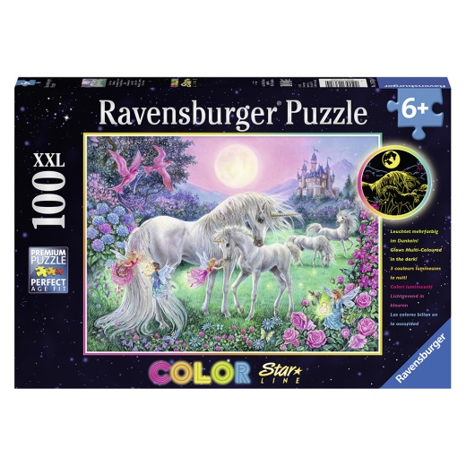 Ravensburger Unicorns in the Moonlight XXL 100 Paala ryhmässä PALAPELIT / < 750 palaa @ Spelexperten (10113670)