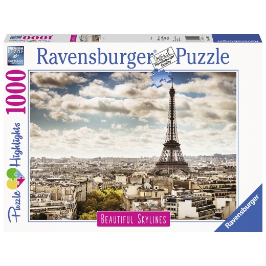 Ravensburger - Paris 1000 Palaa ryhmässä PALAPELIT / 1000 palaa @ Spelexperten (10214087)