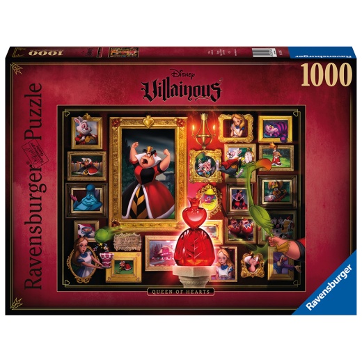 Ravensburger: Villainous - Queen of Hearts 1000 Palaa ryhmässä PALAPELIT / 1000 palaa @ Spelexperten (10215026)