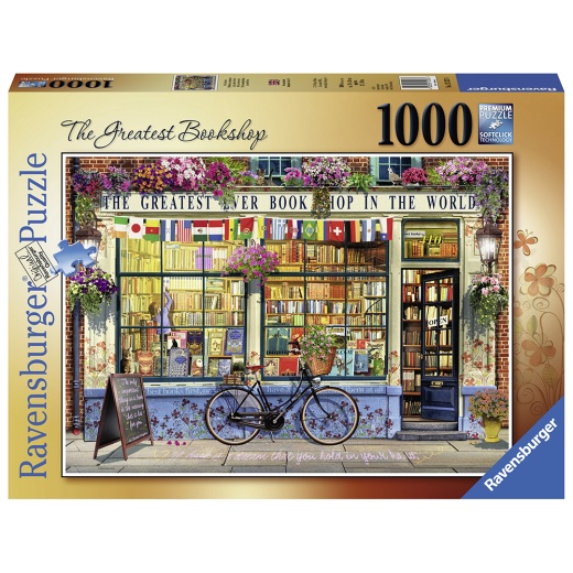 Ravensburger: The Greatest Bookshop 1000 Palaa ryhmässä  @ Spelexperten (10215337)