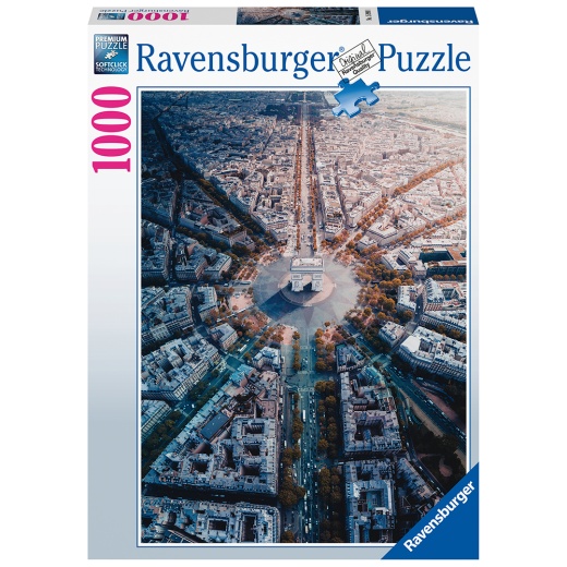 Ravensburger : Paris von Oben 1000 Palaa ryhmässä PALAPELIT / 1000 palaa @ Spelexperten (10215990)