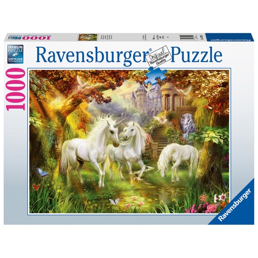 Ravensburger - Unicorns in the Forest 1000 Palaa ryhmässä PALAPELIT / 1000 palaa @ Spelexperten (10215992)