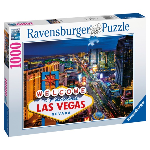 Ravensburger : Las Vegas 1000 palaa ryhmässä PALAPELIT / 1000 palaa @ Spelexperten (10216723)