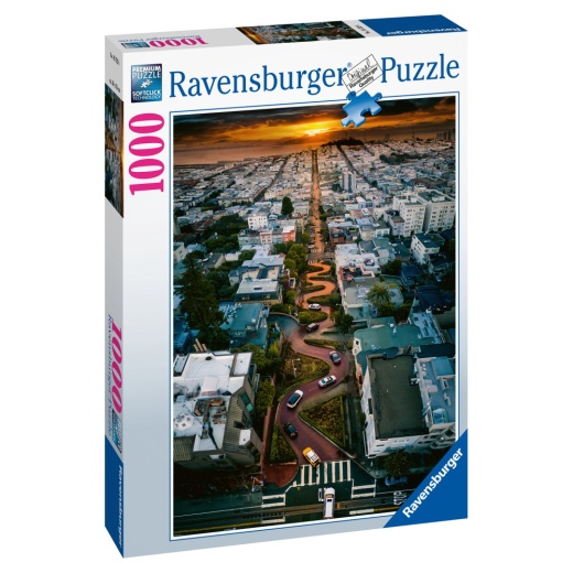 Ravensburger: Lombard Street, San Francisco 1000 Palaa ryhmässä PALAPELIT / 1000 palaa @ Spelexperten (10216732)