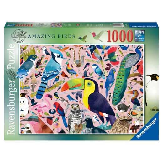 Ravensburger: Amazing Birds 1000 Palaa ryhmässä PALAPELIT / 1000 palaa @ Spelexperten (10216769)