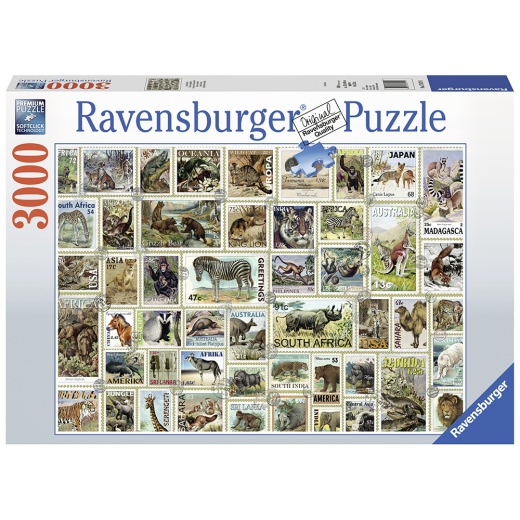 Ravensburger - Animal Stamps 3000 Palaa ryhmässä  @ Spelexperten (10217079)