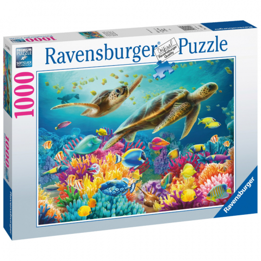 Ravensburger: Blue Underwater World 1000 Palaa ryhmässä PALAPELIT / 1000 palaa @ Spelexperten (10217085)