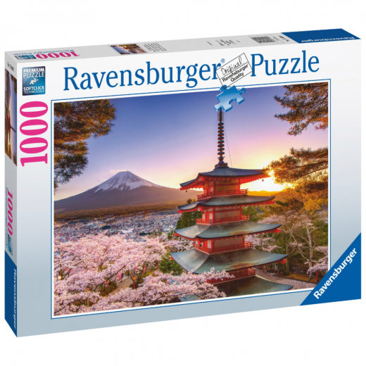 Ravensburger: Mount Fuji Cherry Blossom View 1000 Palaa ryhmässä PALAPELIT / 1000 palaa @ Spelexperten (10217090)