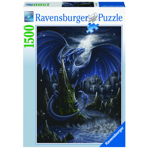 Ravensburger The Dark Blue Dragon 1500 Palaa ryhmässä PALAPELIT / 1500 palaa @ Spelexperten (10217105)