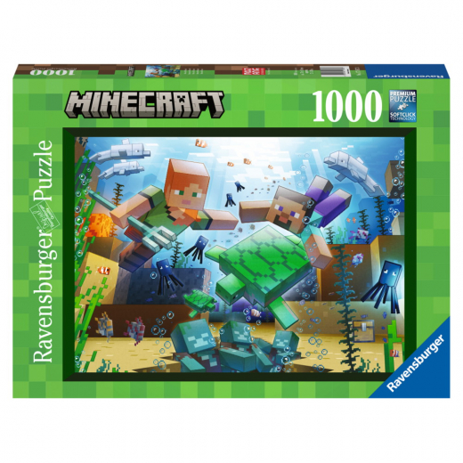 Ravensburger Minecraft Mosaic 1000 Palaa ryhmässä PALAPELIT / 1000 palaa @ Spelexperten (10217187)