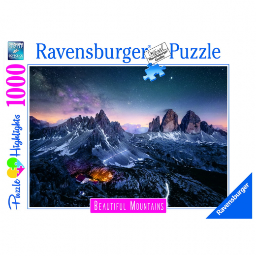 Ravensburger: Three Peaks, Dolomites 1000 Palaa ryhmässä PALAPELIT / 1000 palaa @ Spelexperten (10217318)