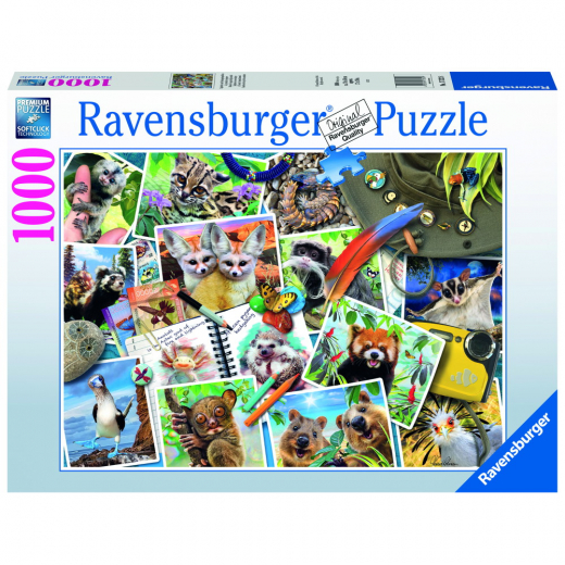 Ravensburger: Travellers Animal Journal 1000 Palaa ryhmässä PALAPELIT / 1000 palaa @ Spelexperten (10217322)