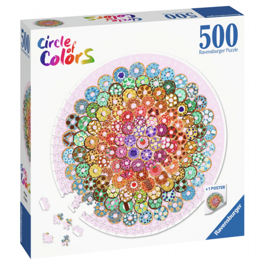 Ravensburger - Circle of Colors - Doughnuts 500 Palaa ryhmässä PALAPELIT / < 750 palaa @ Spelexperten (10217346)