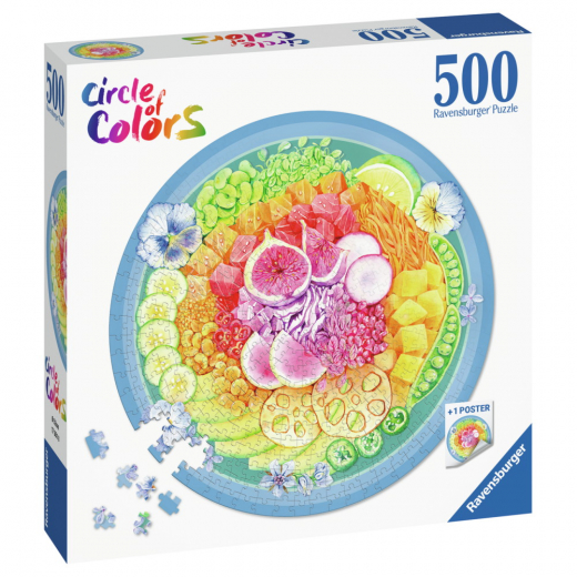 Ravensburger - Circle of Colors - Poke Bowl 500 Palaa ryhmässä PALAPELIT / < 750 palaa @ Spelexperten (10217351)